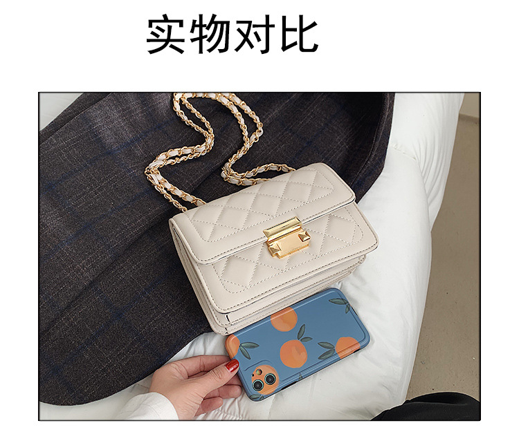 Korean Fashion Messenger Small Square Bag display picture 11
