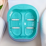 厂家批发塑料手提足浴桶加深洗脚盆滚轮按摩足浴盆家用加厚泡脚桶