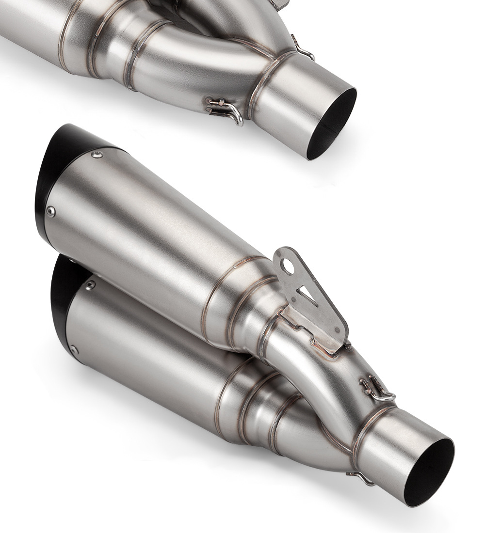 Suitable for CBR650 S1000RR 600 MT09 CB400 modified c26 double exhaust universal tail section