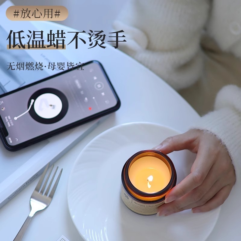 自宅や寝室用のアロマセラピーキャンドル、心を落ち着かせ、睡眠を助ける、手作りのエッセンシャルオイル、ニッチな香り、ロマンチックな気分が長持ち、ギフト|undefined