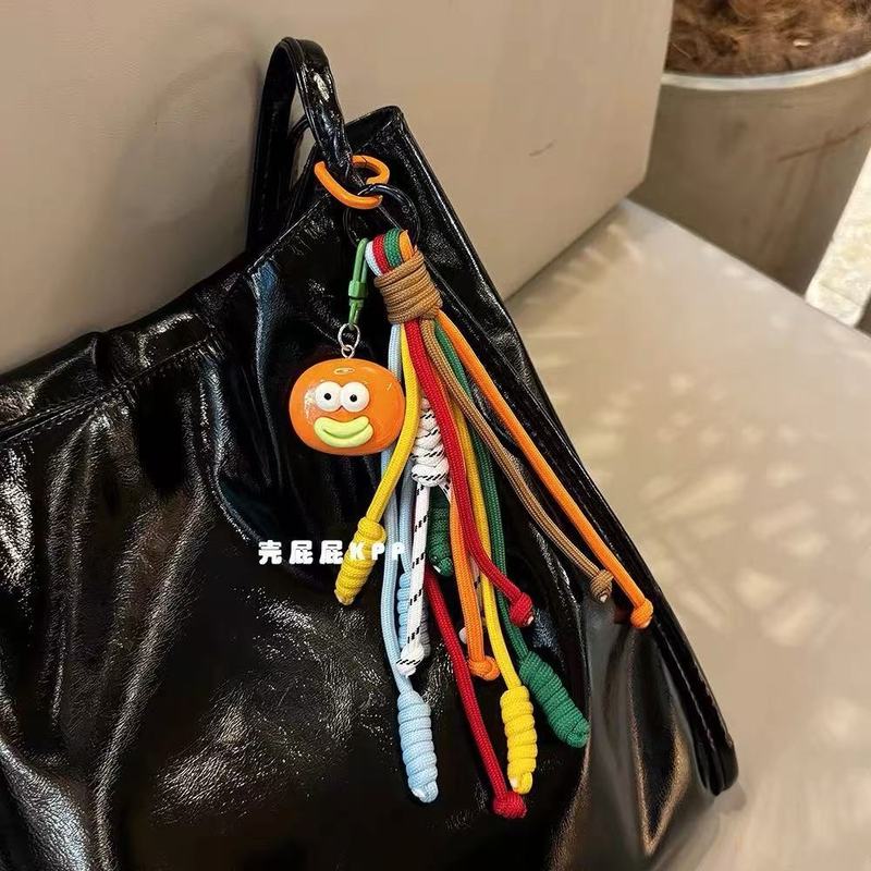 彩虹色可爱搞怪香肠嘴彩色韩系ins包挂件情侣书包钥匙扣撞色挂链|undefined