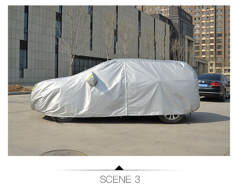 In-Stock Oxford Cloth Car Cover with Fleece Lining, Sunshade, Thickened Car Cover, Full Cover, Sun Protection, Rainproof Car Cover