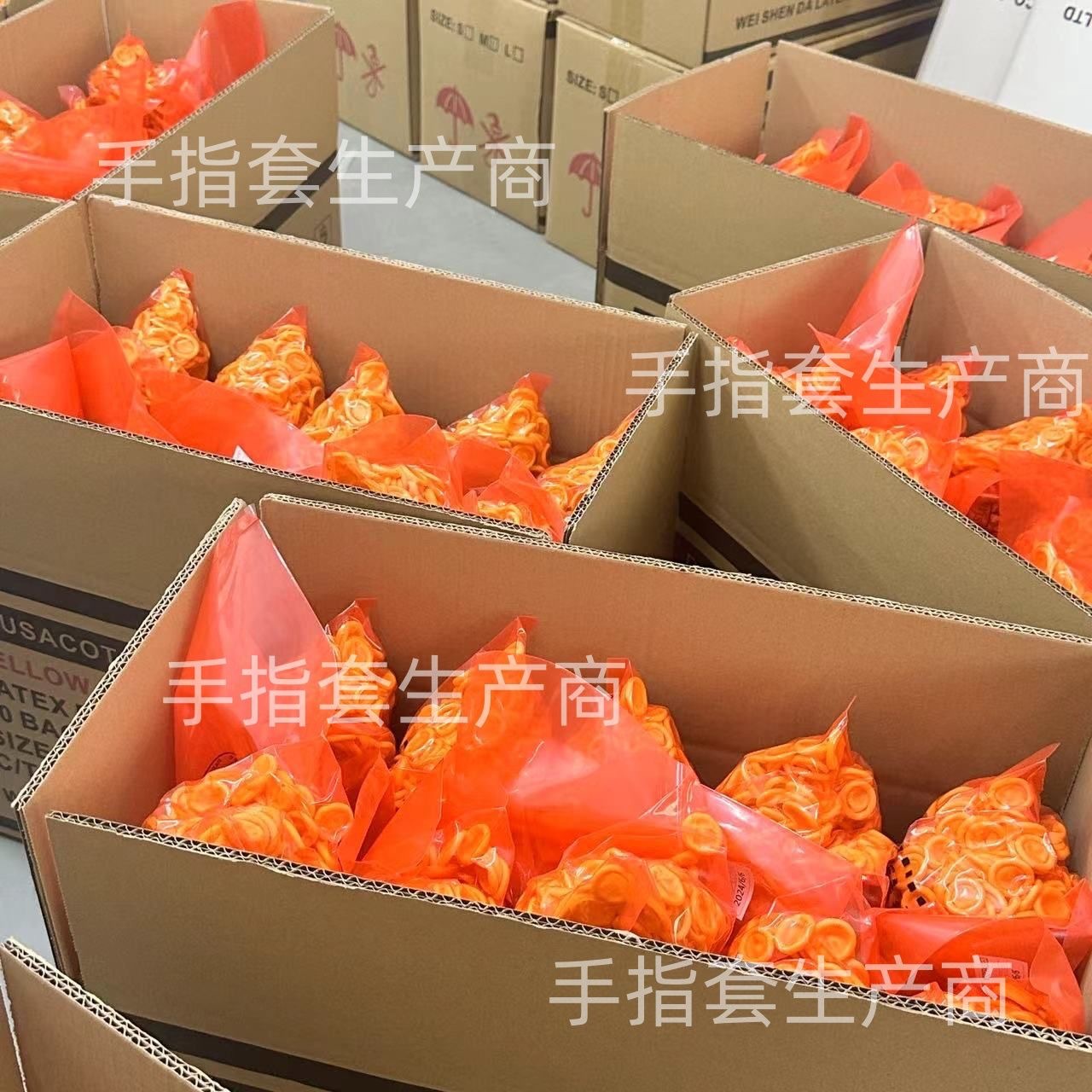 手指套米黄米白洁净无尘车间专用 一次性乳胶手指套美容纹绣耐磨