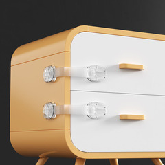 2023 New Product Drawer Safety Lock Latch Transparent Baby Anti-Open Cabinet Door Lock Children Anti-Scratch Refrigerator Water Dispenser Lock