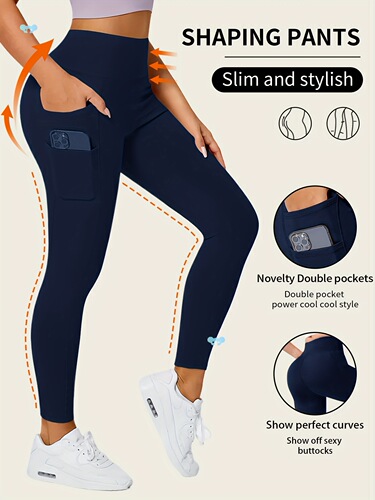 Stretch Yoga Pants High Stretch Solid Color Yoga Pants