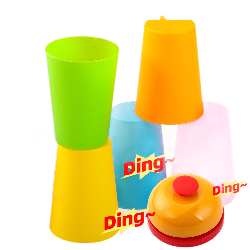 Amazonas mente lógica concentración entrenamiento juguetes de niños juegos de cartas interactivos dos contra dos tazas apiladas