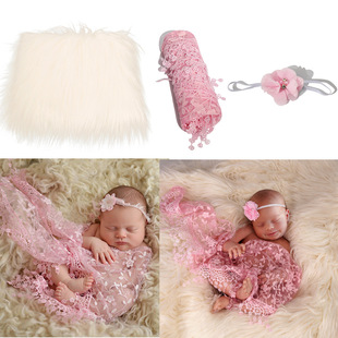 Children's Photography Props Wrapping Cloth Baby Shooting Wrapping Background suit Europe and the United States Cross-border Hot-selling Elastic Photo Blanket