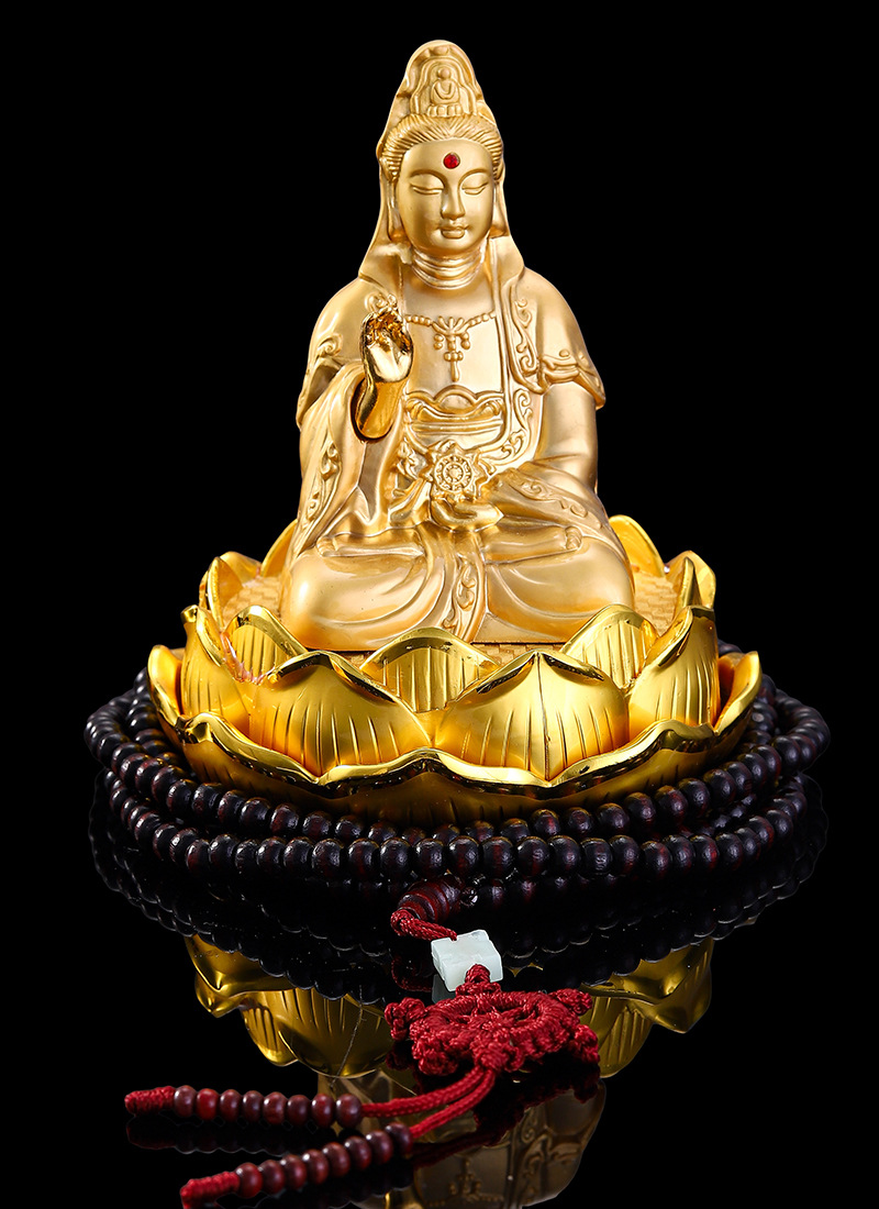 Car ornaments thousand hands Guanyin car accessories perfume center console perfume holder Buddha statue men's car car accessories
