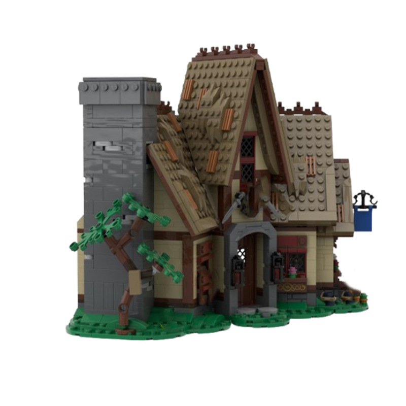 Castle Building Blocks Small Particle Assembly Educational Model_voghion.com