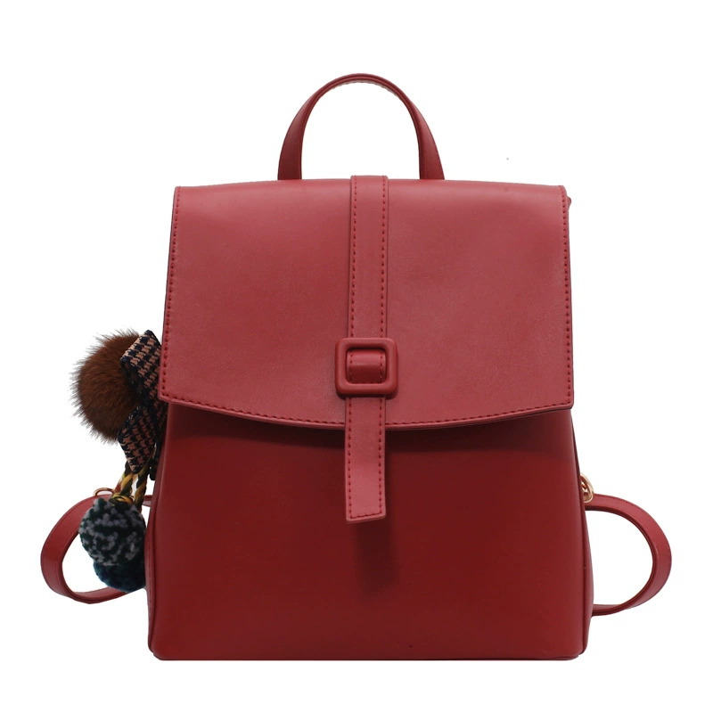Retro backpack, summer capacious shoulder bag, high-quality style