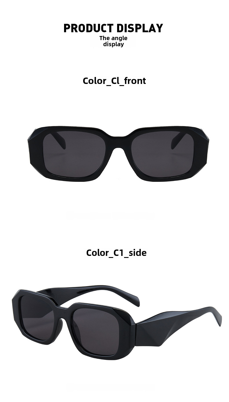 Polygon Women's Sunglasses Small Frame Fashion Street Glasses_voghion.com