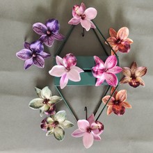 仿真手感千鸟兰花头蝴蝶兰蜘蛛兰真珠兰婚庆伴手礼鞋帽发饰装饰花