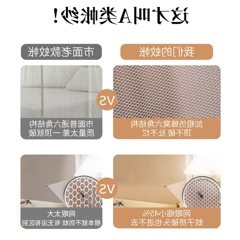 Cross-Border Anti-Fall Advanced Anti-Mosquito Mosquito Net for Home Baby Dormitory Students Anti-Falling Bed Yurt Pattern Account 1 Generation
