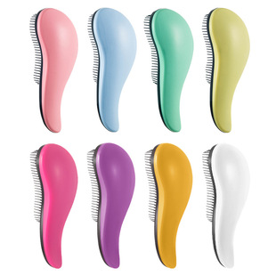 Factory direct supply cross-border TT95 hair comb soft teeth not knotted hair comb plastic straight hair massage comb wholesale