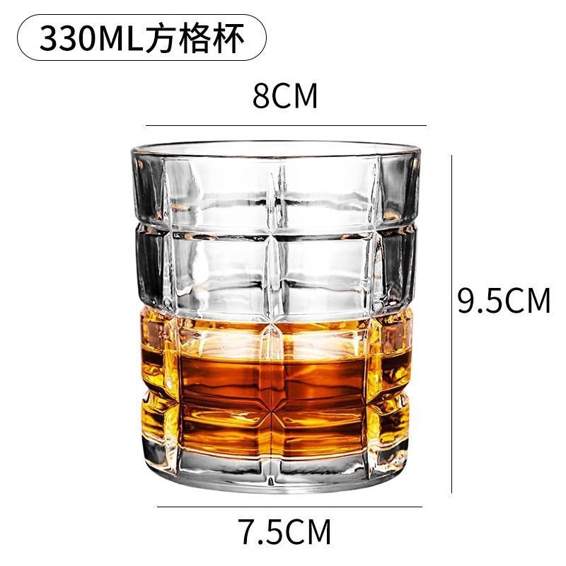 ウイスキー杯水晶ガラスヨーロッパ式の強い杯はビールの杯のガラスのコップのバーの洋式の杯の酒の器具を厚くします。|undefined