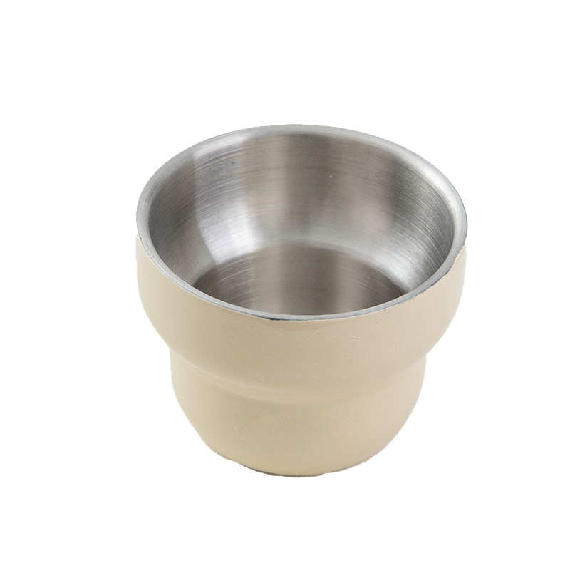 Taza de acero inoxidable de nicho superior Taza de agua potable doméstica Taza de menú Taza de mano Taza de café Latte