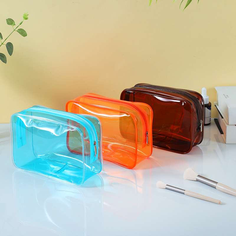 Handheld cosmetic bag PVC