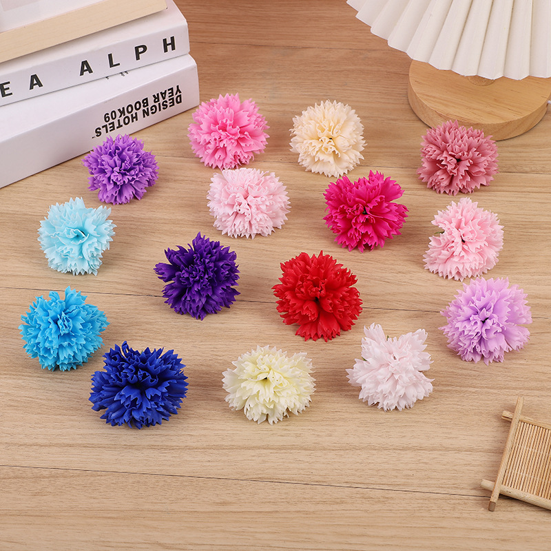 Five-Layer Carnation Soap Flower Head Mother's Day 520 Bouquet Gift Artificial Flower Bouquet DIY Handmade Materials