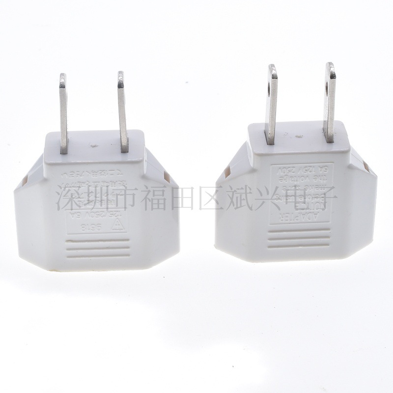 厂家直销 欧标转美标 欧规转美规旅游转换插头9618-1全铜 CE认证
