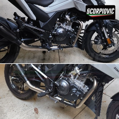 Motorcycle exhaust pipe: Split Front Exhaust Pipe