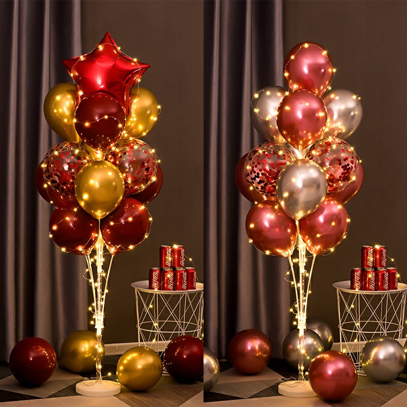 Luminous Balloon Tree Lantern Road Guide Balloon Set Floor Floating Birthday Table Floating Wedding Shop Opening Anniversary Bracket
