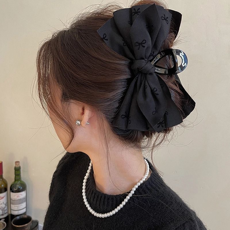 Damesstrik in vintage-stijl, luxe nieuw model 2025, grote klauw voor de achterkant van het hoofd, haaraccessoire met haaienhaarclip_voghion.com