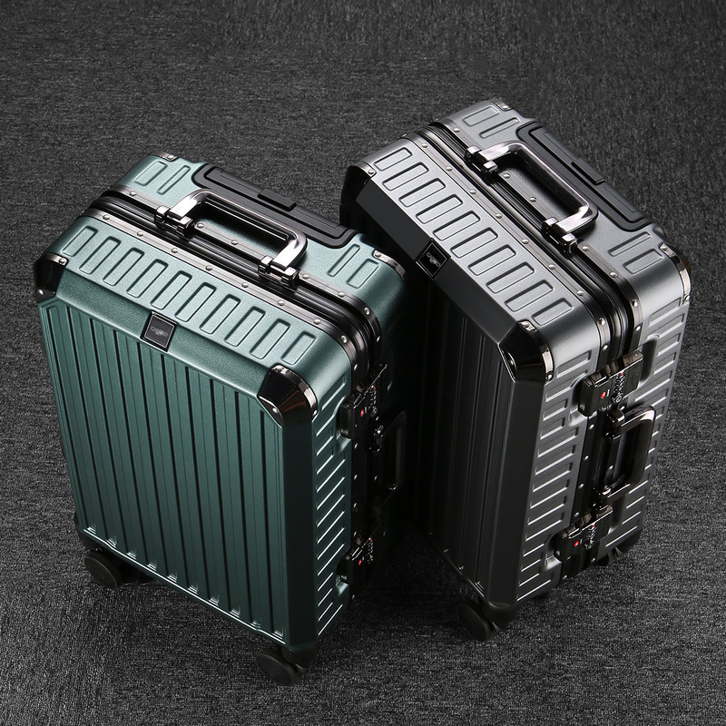 Aluminum Frame Trolley Case Large Capacity Luggage Case Silent Universal Wheel Suitcase Student Password Box Multifunctional Luggage A