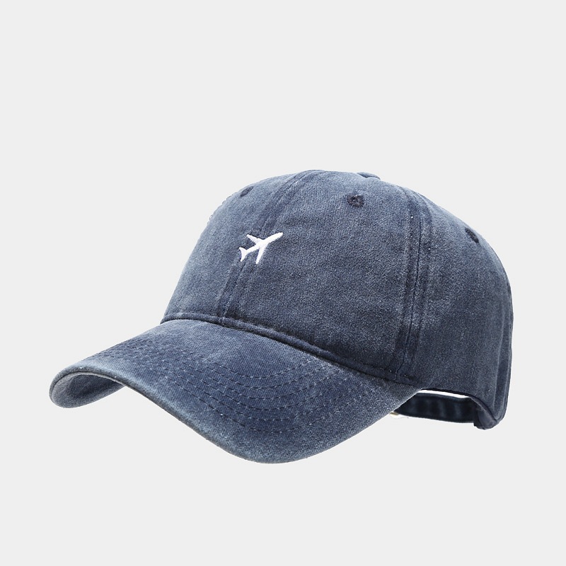 Unisexo Estilo Simple Avión Bordado Aleros Curvos Gorra De Beisbol display picture 8