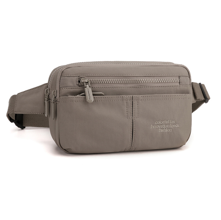 Colorful Fox sports running waist bag, women's fashionable small crossbody bag, lightweight mobile phone nylon bag, new chest bag undefined