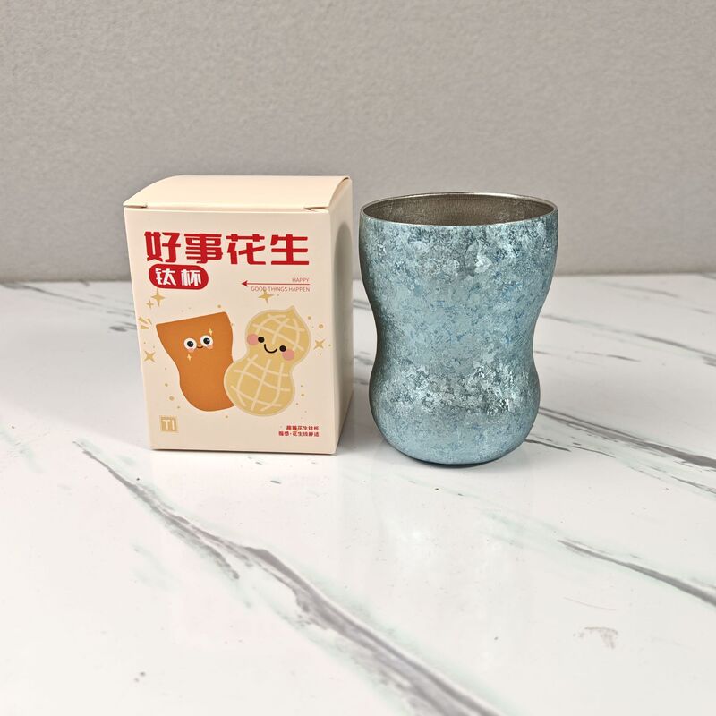 福禄杯纯钛双层茶杯主人杯花生杯功夫茶杯高档个人专用对杯伴手礼|undefined