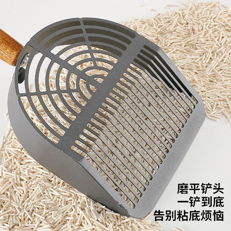 不锈钢猫砂铲 加深猫粮铲豆腐猫砂猫屎铲子宠物清洁用品大号铲屎|undefined