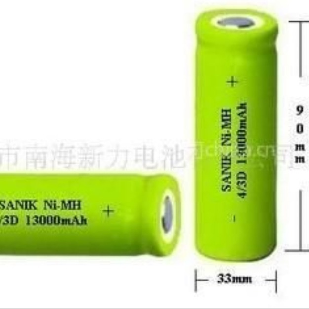 SANIK电池、NI-MH 4/3D1300MAH 1.2V、NI-MH F 14000MAH镍氢电池1