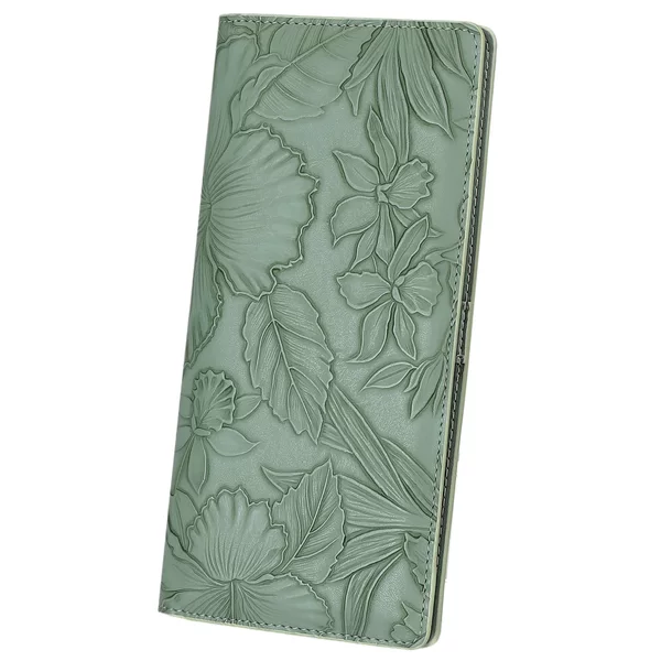 Floral Carved Women's Long Wallet Embossed Popular Pu Leather Wallet Cross-Border Seasonal New Wallet in Stock