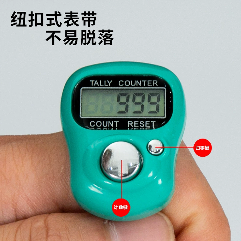 Data counting and counting are recorded by digital recording and recording of manual robot flow electronics finger counter reading points count