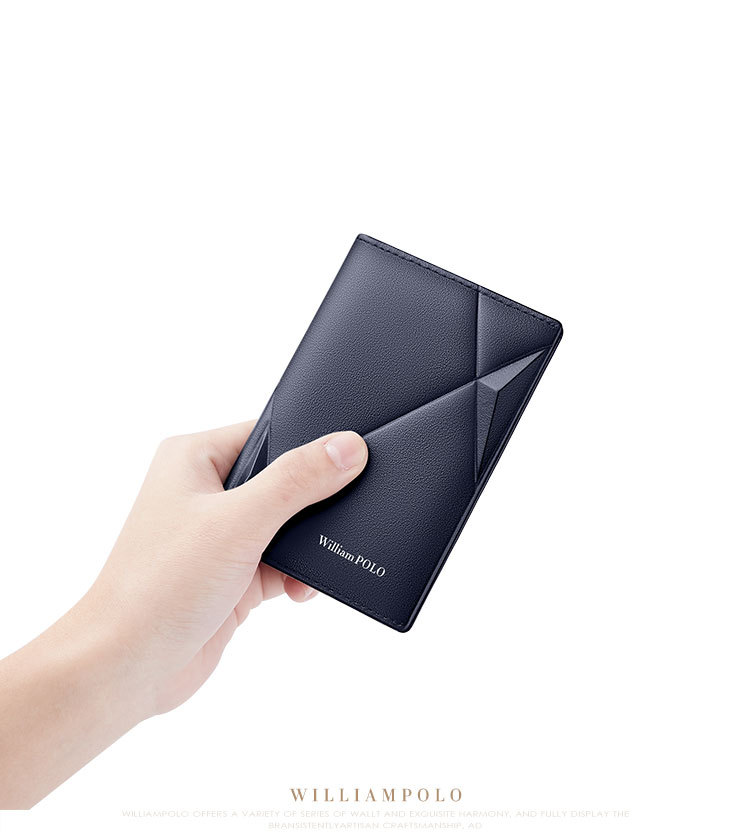 Ví card holder da bò chống trộm siêu mỏng Emperor Paul chi tiết 12