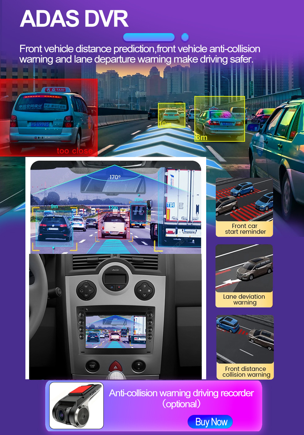Suitable for 7inch Renault Megane 02-09 Android Car Gps High-Definition Screen Mp5 Bluetooth Navigation All-In-One Machine