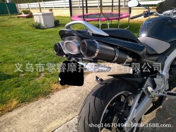 Gsr400 Gsr600 Bk400 Bk600 Motorcycle Modified Mid-Section Sc Exhaust Pipe Carbon Fiber