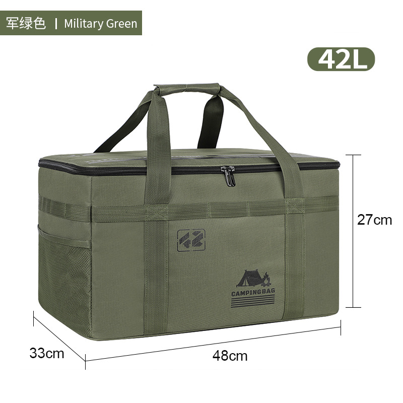 Equipos de campamento al aire libre bolsa de almacenamiento cocinera cubiertos bolsas de artículos bolsas portátiles de gran capacidad bolsa táctica bolsa de almuerzo de automóvil