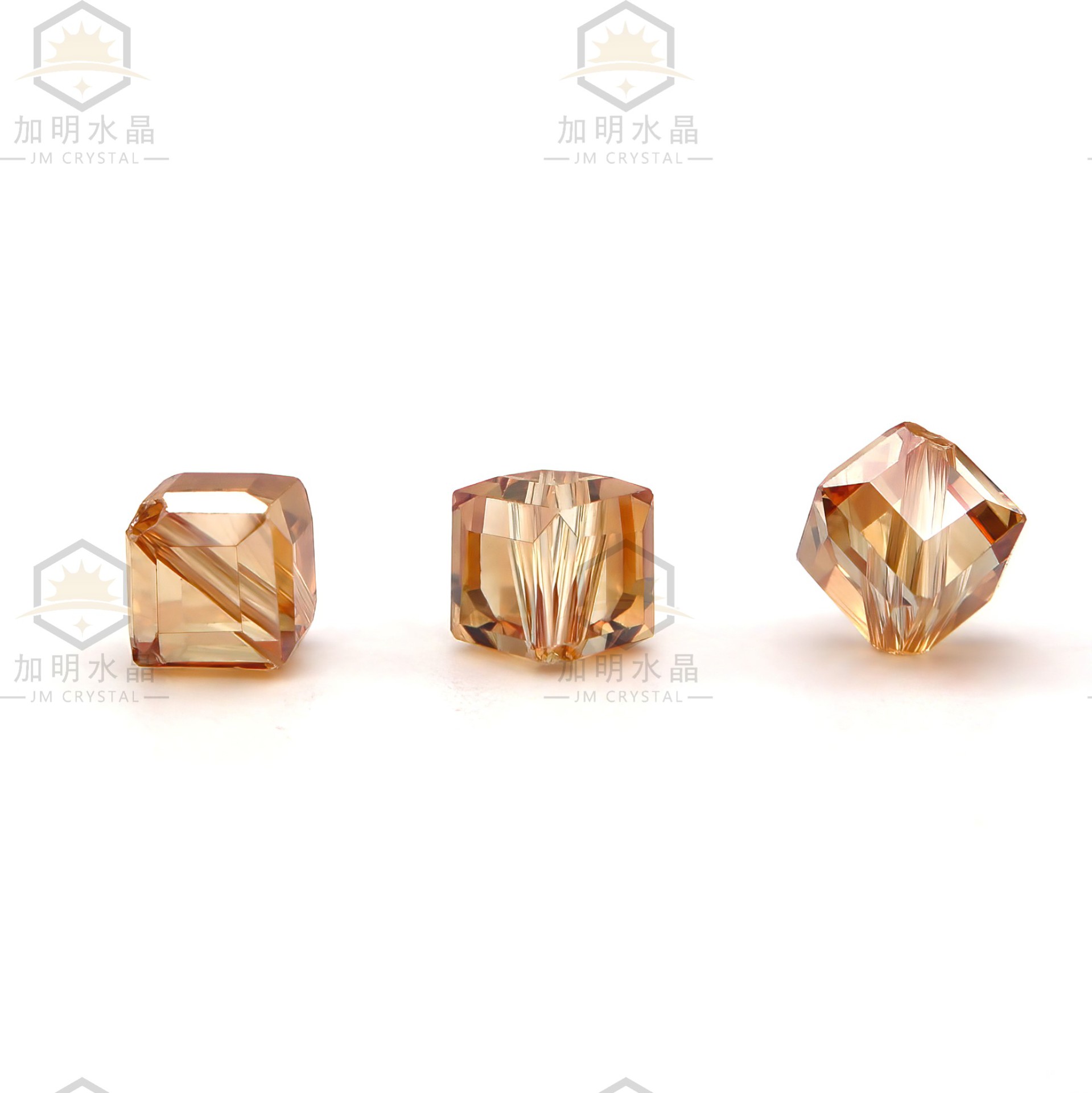 2/4/6/8mm K9高級キラキラ輝く斜角正方形クリスタルガラスビーズ半製品アクセサリー部品