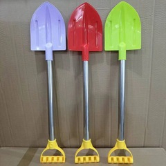 子供用ビーチ玩具大サイズの厚いビーチシャベルのプラスチックシャベルのステンレスシャベルの雪シャベルは砂を掘って土を掘る道具です。