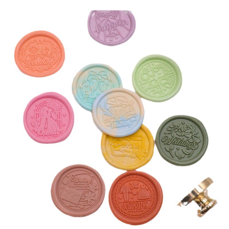 Fuego pintura sello boda serie estudiante diario personalidad creativa sello cera embalaje regalo fuego pintura sello cabeza