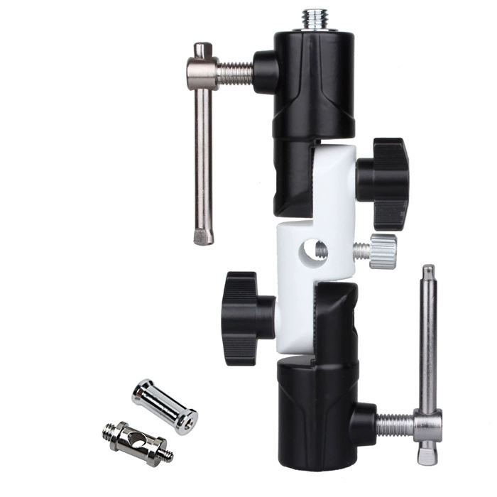 U-образный держатель для вспышки, три независимых регулируемых совместимых аксессуара для штативной подставки, мягкий отражающий зонтик, металлический держатель