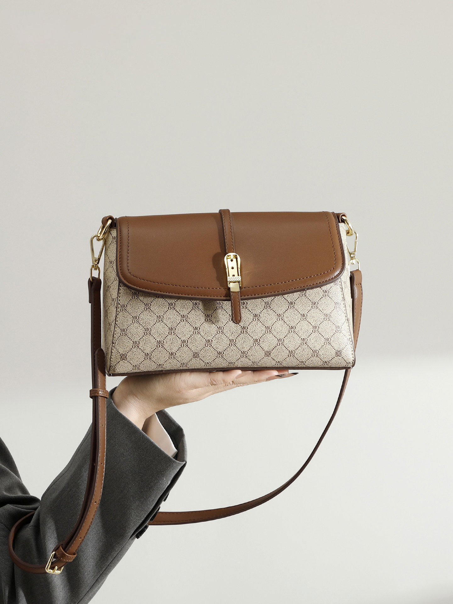 Viajar retro estampado bolso de mujer bolso de madre bolso 2026 nuevo bolso de mujer de flores antiguas bolso práctico de un solo hombro