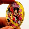 Painted cartoon children's coins heart shaped