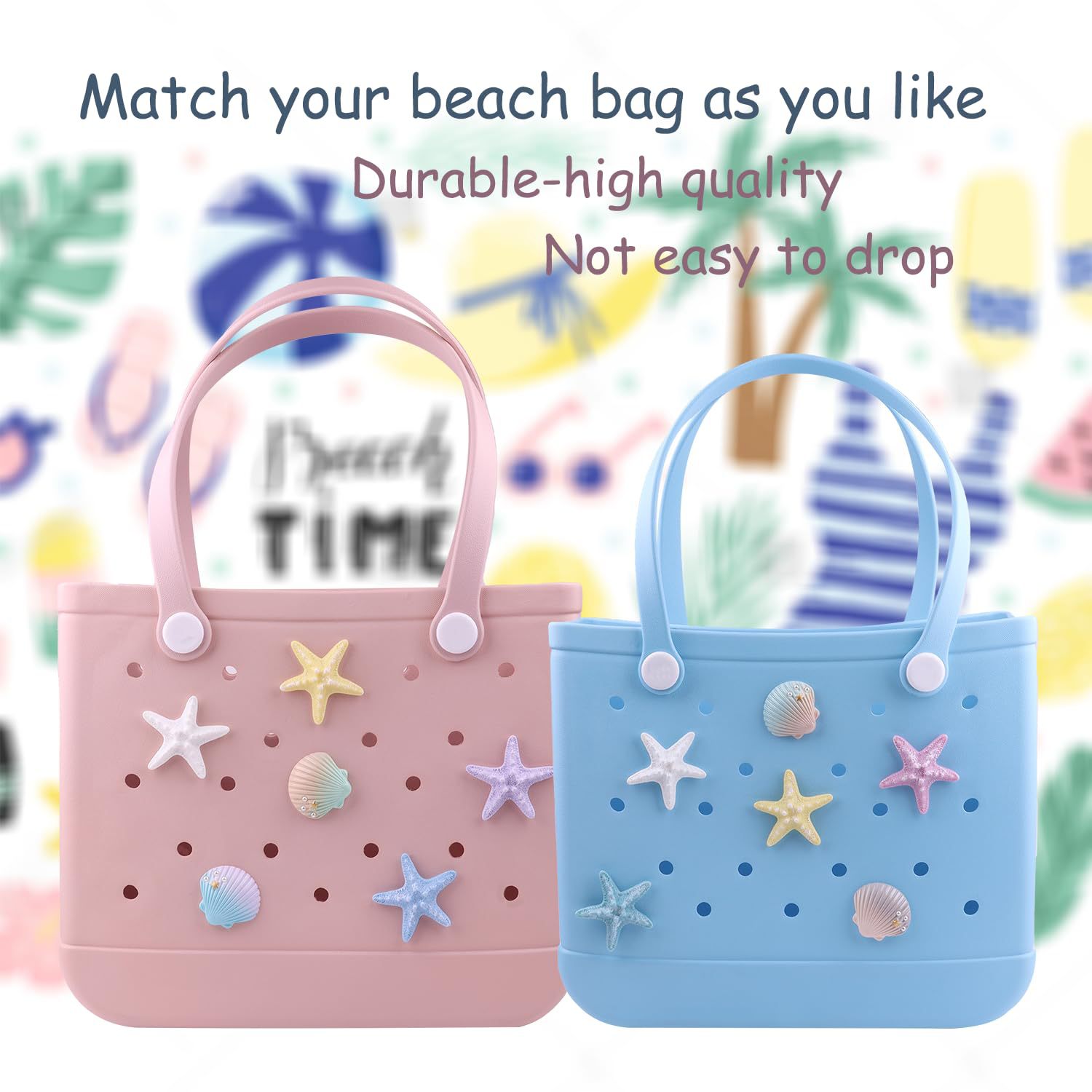 1 Set Quantity Holiday, Daily Occasion 1 Set PVC Starfish Flower Bag Buckle