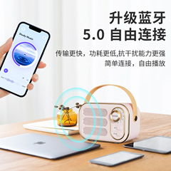 Creative Retro Bluetooth Speaker Mini High Quality Subwoofer Portable Small Speaker Gift for Wholesale
