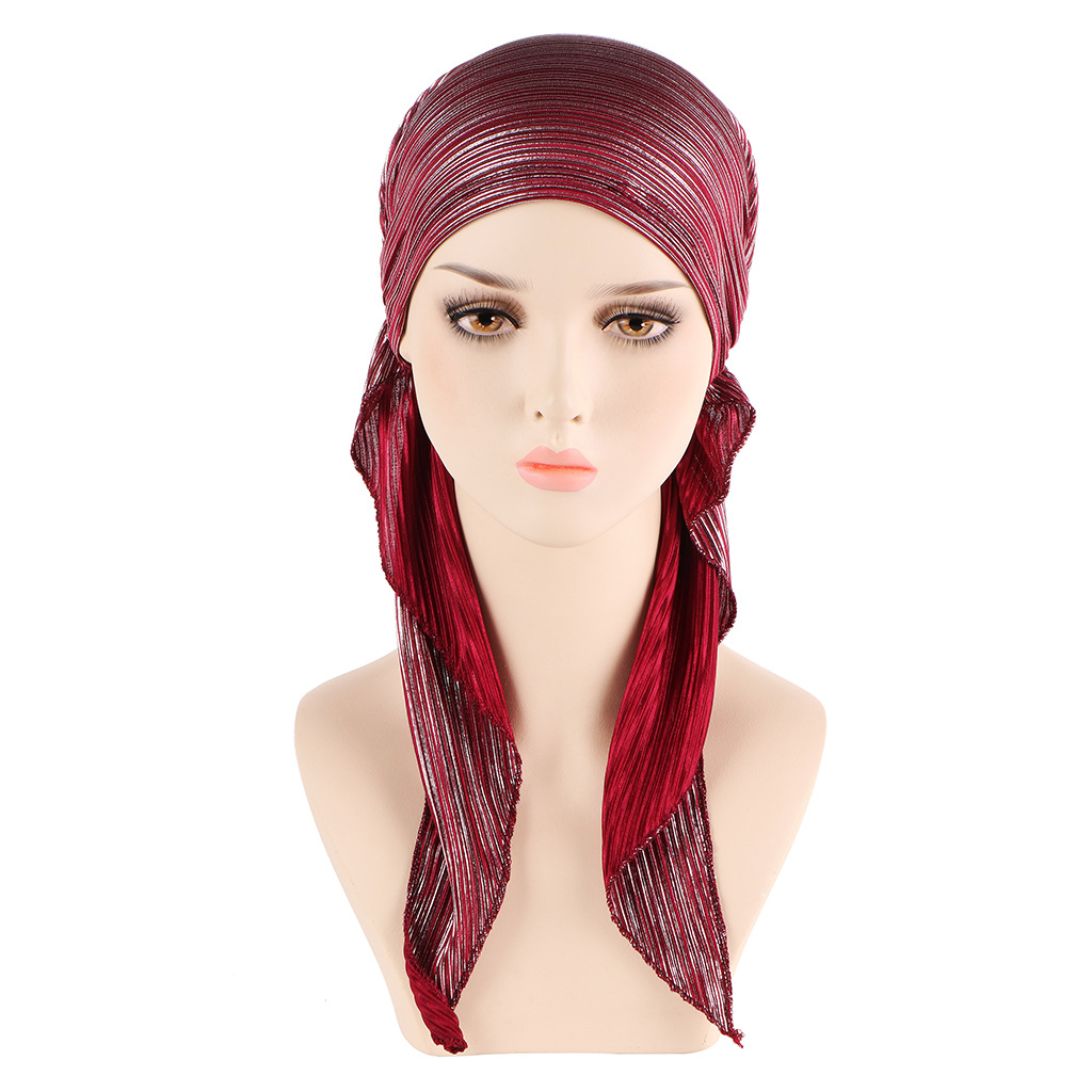 Femmes Style Ethnique Bande Couleur Unie Bonnet display picture 1