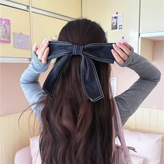 韓国東大門高級デニムリボンヘアピン前髪クリップサイドクリップ後頭部ポニーテールクリップヘアアクセサリー女性用