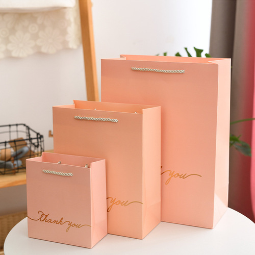 Red bronzing Chinese Valentine's Day handbag paper bag jewelry packaging gift bag Mid-Autumn Festival and Dragon Boat Festival gift packaging bag