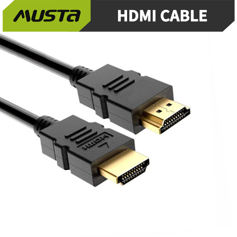 Factory Black Molded 19Pin HDMI Cable Male to Male Version 2.0 4K HDMI to Mini Hd Tv Cable
